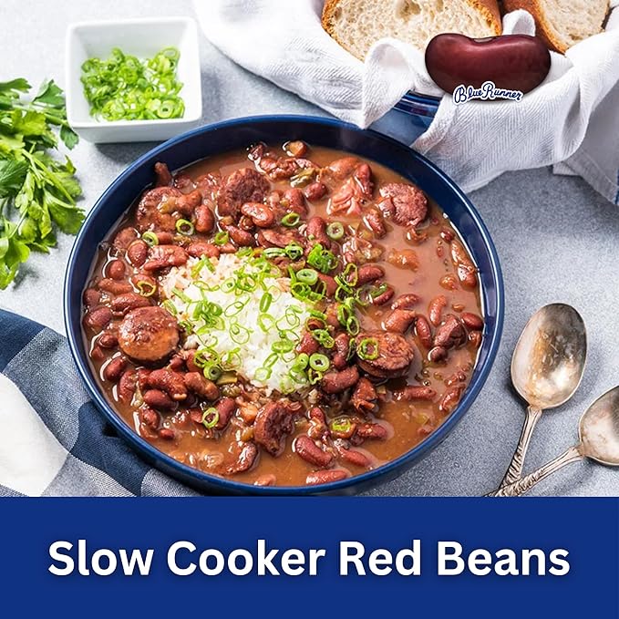 Blue Runner Creole Cream Style Red Beans 16 Oz (Pack Of 6) - New Orleans Best Authentic Red Beans