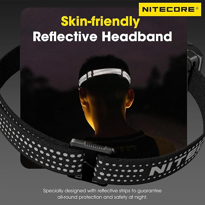 Nitecore NU30 500 Lumen Triple Output Lightweight Outdoor Headlamp USB-C Rechargeable Headlight Tag