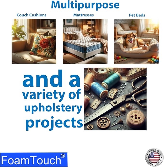 FoamTouch 4" Height x 48" Width x 75" Length Camper/RV bunk Mattress (Foam Only) Charcoal -No Cover