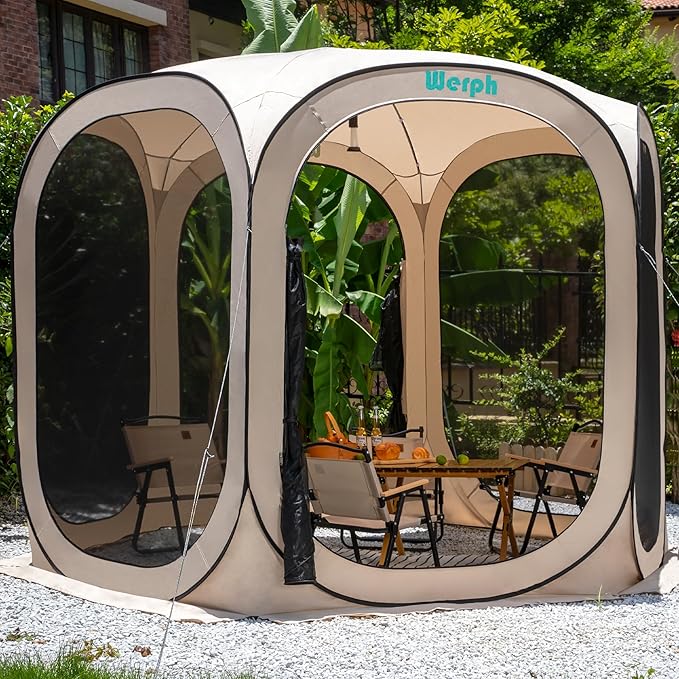 Screen Tent Pop-Up, Portable Tent Canopy with Mesh Mosquito Net, Screen House Room Canopy Shade