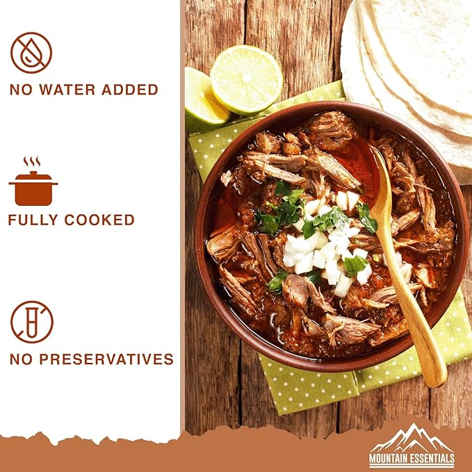 MOUNTAIN ESSENTIALS Fully Cooked Ready to Eat Canned Meat Variety Pack 28 Oz – 3 Beef, 3 Ground