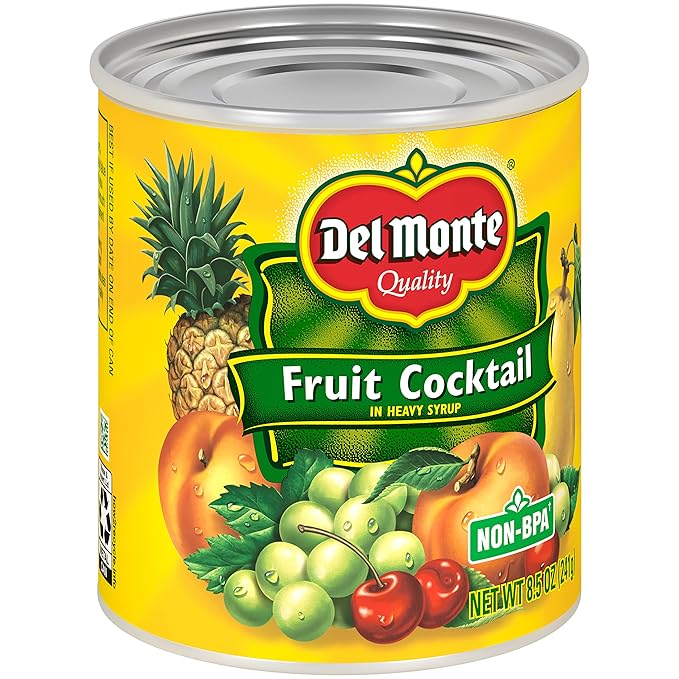 Del Monte Canned Fruit Cocktail in Heavy Syrup, 8.5 Ounce (Pack of 12)