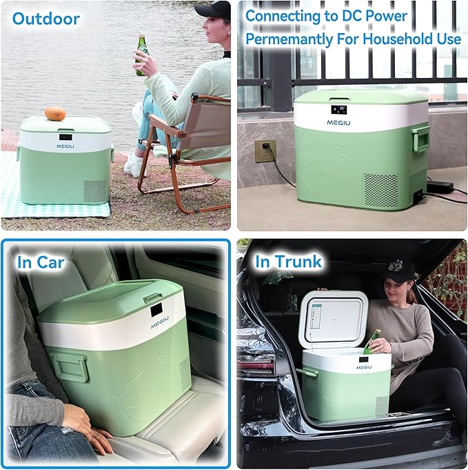 Car Fridge Portable 12 Volt Refrigerator 23 Quart (22 Liter) Freezer Compressor Cooler 12V/24V DC