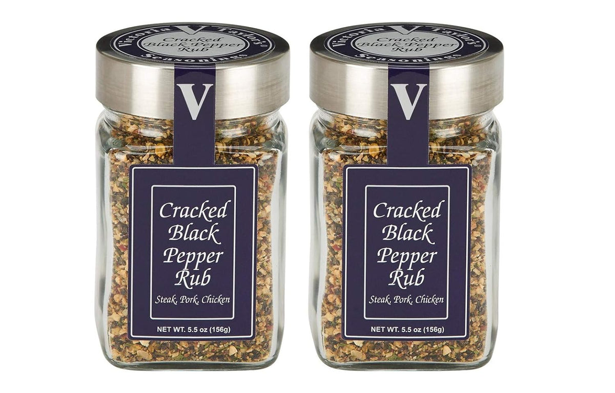 Cracked Black Pepper Rub Seasoning – Montreal Style Steak Blend for Steak, Chicken, Pork &
