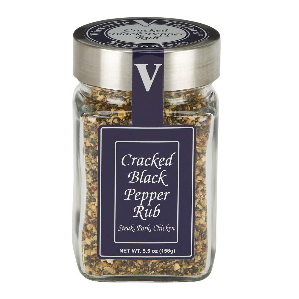 Cracked Black Pepper Rub Seasoning – Montreal Style Steak Blend for Steak, Chicken, Pork &