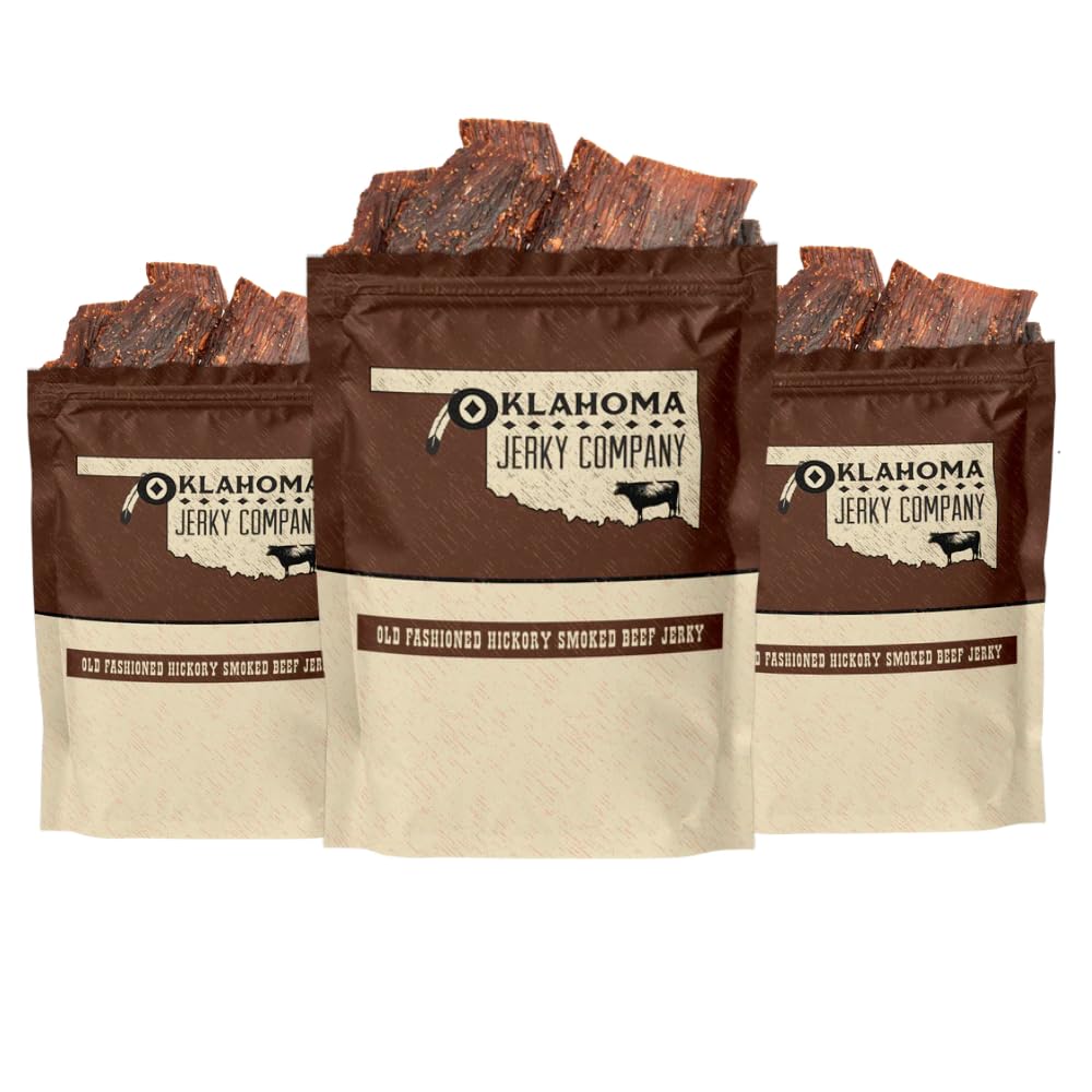 Old Fashioned Jalapeno Beef Jerky - No Frills Tough and Old Style Dry Beef Jerky - All Natural