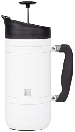BruTrek Basecamp Coffee Press - Double Wall Vacuum Insulated Stainless Steel - Bru-Stop Technology