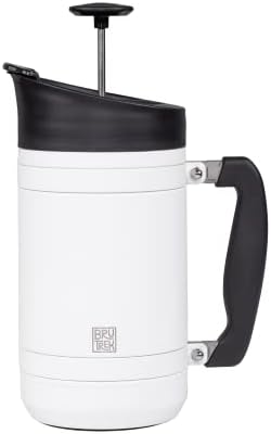 BruTrek Basecamp Coffee Press - Double Wall Vacuum Insulated Stainless Steel - Bru-Stop Technology