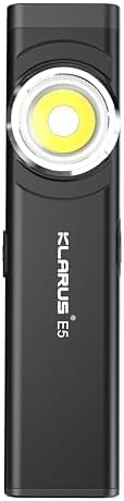 klarus E5 Pocket Flashlight, Rechargeable EDC Flashlight, Super Slim 4.2x1x0.3inch, 600 Lumens