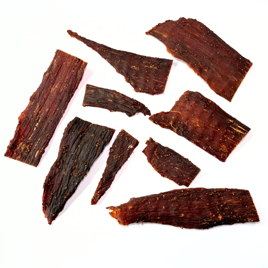 Old Fashioned Jalapeno Beef Jerky - No Frills Tough and Old Style Dry Beef Jerky - All Natural
