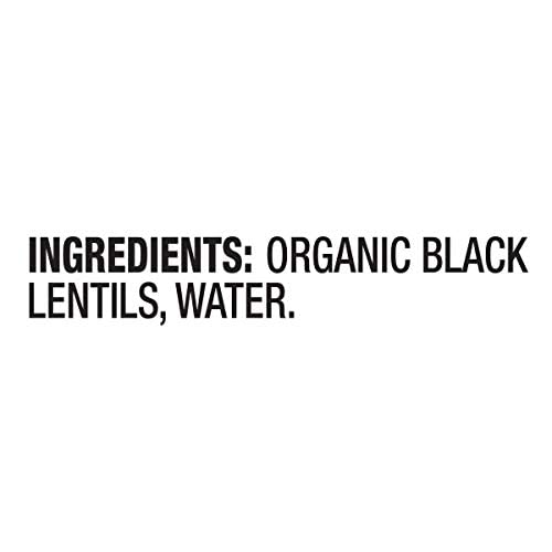 WESTBRAE 15 oz Natural Organic Black Lentils, No Salt Added, Source of Plant Based Protein and