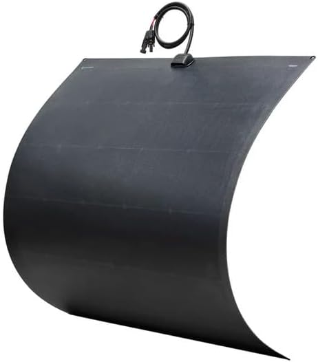 LensunSolar Flexible Solar Panel 240W 12V ETFE, 46.8in x 38in Semi-Flexible Bendable Mono Solar