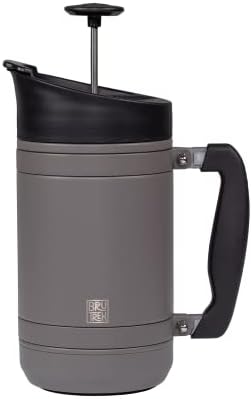 BruTrek Basecamp Coffee Press - Double Wall Vacuum Insulated Stainless Steel - Bru-Stop Technology