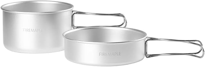 Fire-Maple Frost MINI Ultralight Camping Cookware Set – Compact Aluminum Pot and Frypan for