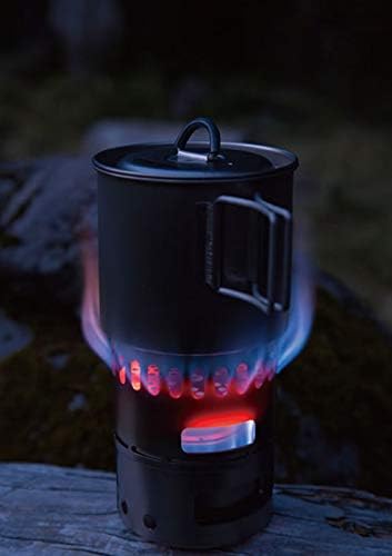Evernew Titanium Mug Pot 500 Stove Set RED ECA268R