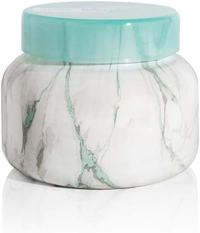 Capri Blue Candle - Modern Marble Jar Candles - Luxury Candles for Home Scented - Soy Candle Blend