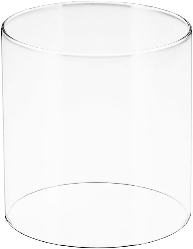 American Mantle Lantern Globe Replacement | 4.05"4.05"x4.21" Straight Clear Borosilicate Glass |