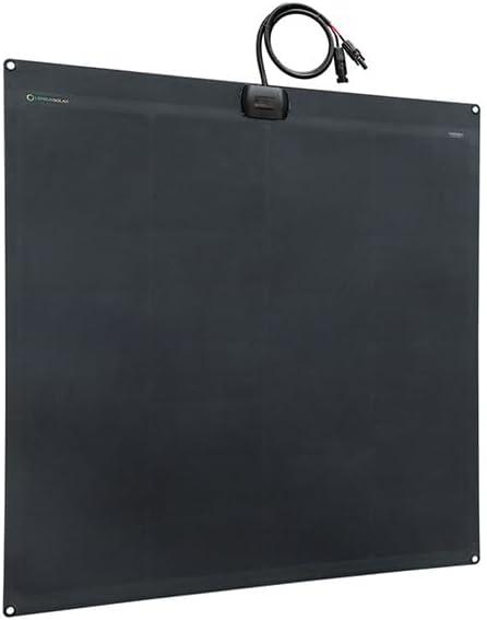 LensunSolar Flexible Solar Panel 120W 12V ETFE,32.3in x 30.5in Semi-Flexible Bendable Mono Solar