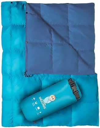 Puffy Blanket for Cold Weather - Down Camping Blanket with Sustainable Insulation, Lightweight &