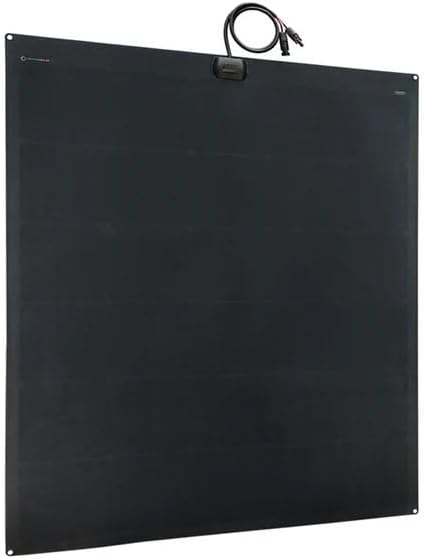 LensunSolar Flexible Solar Panel 240W 12V ETFE, 46.8in x 38in Semi-Flexible Bendable Mono Solar