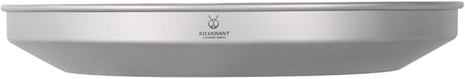 SILVERANT Titanium Trek Plate - Ultralight, Durable Camping Dish Pan Plate - Outdoor Kitchen