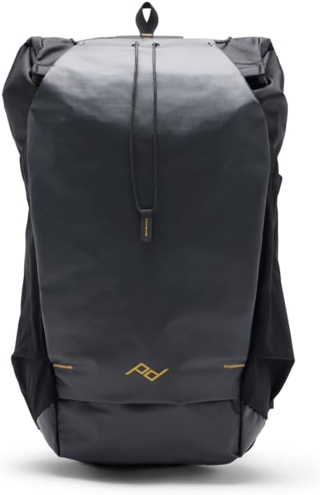 Peak Design Outdoor Backpack 25L, Black, Compact and Lightweight Frameless Daypack, Ultra Cinch