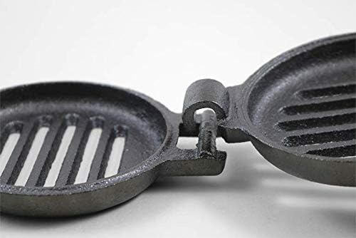 Coghlan's Pre-Seasoned Cast Iron Broiler with Removable Handles, Break-Apart Hinge ??Ideal for