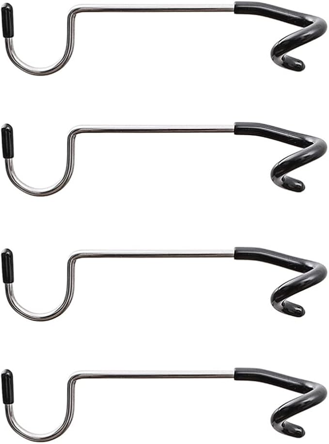 4Pcs Outdoor s lamp Hook Pole Mount Hooks, Black Pole Attachment Hanger, Multifunctional Camping