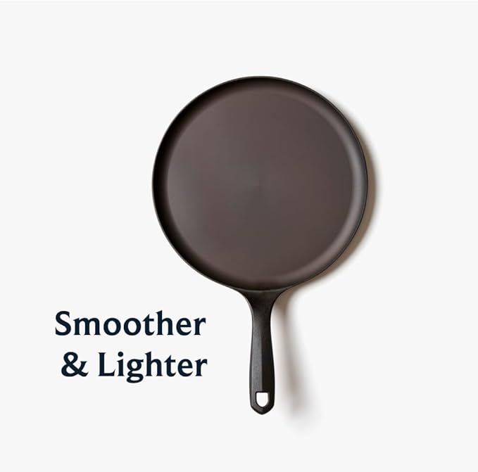 Field Company 10-Inch Round Cast Iron Griddle ??No.9, Flat Top, Lightweight & Smooth, Preseasoned