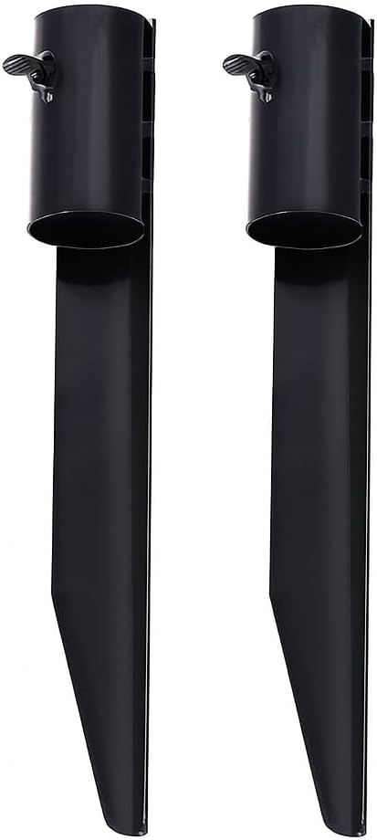 Steel Torch Stakes for Tiki Torches, Freestanding Poles and Solar Lights, 10.8 Inch Torch Stand