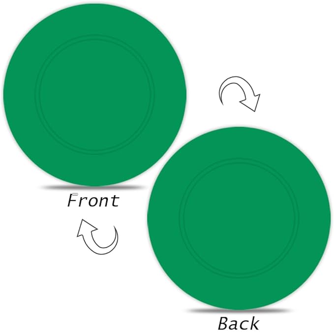 500 Custom Poker Chips Plastic Tokens,40mm/1.57in Diameter,Imprint Full-Color with Your Logo,Text