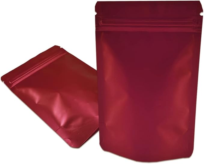 PABCK 50 Pieces 5.5x7.87 inch(Inside Size 4.7x5.1 inch) Stand-Up Resealable Heat Seal Bags 3.55mil