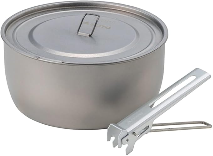 SOTO Titanium Pot, Ultralight Backpacking Pot with Lifter for Camping Hiking, Backpacking, Outdoor