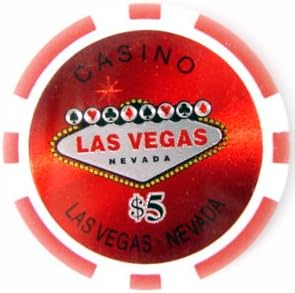 Casino Style Las Vegas Sign Design 14gm Poker Chip Sample Set - 10 New Chips!