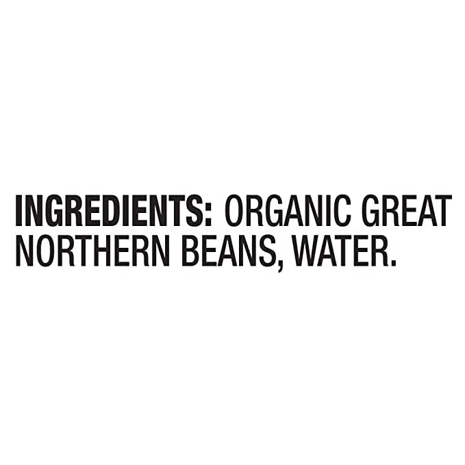 WESTBRAE 15 oz Organic Great Northern Beans, Source of Plant Based Protein and Fiber, Low Fat