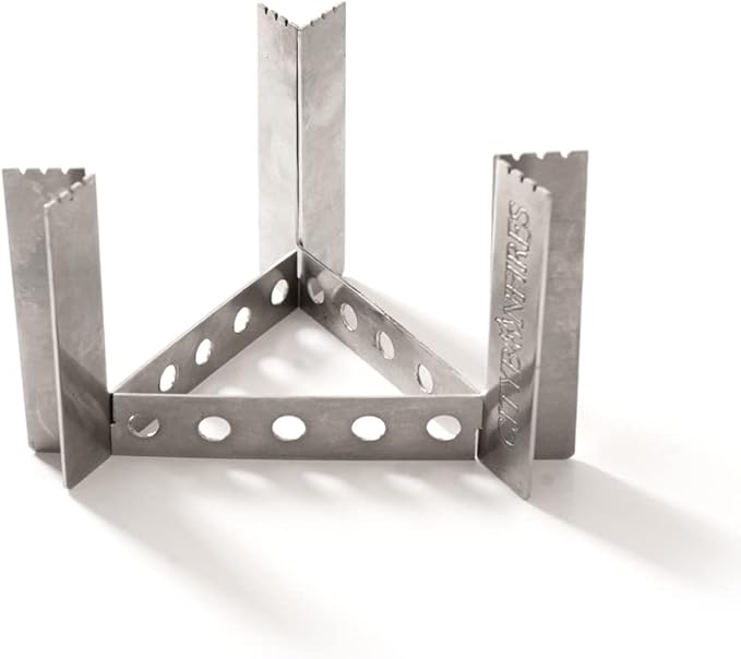 Portable Camp Stove - Cooker - Trivet Combo | 3 Uses in 1 | Ultralight | Stainless Steel | Perfect