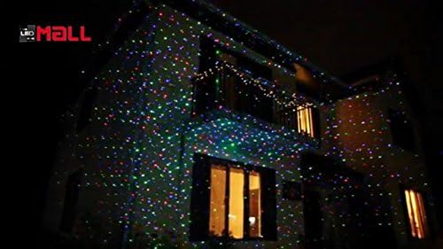 LEDMall Christmas Laser Projector Lights Outdoor, Motion Firefly Red, Green and Blue with Remote