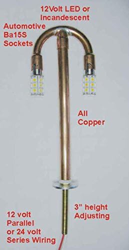 Post Lantern Gas Lamp Conversion Kit | Convert A Gas Light to Dusk-to-Dawn LED Bulbs