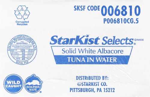StarKist Selects Solid White Albacore Tuna In Water - 4.5 oz Can (Pack of 6)