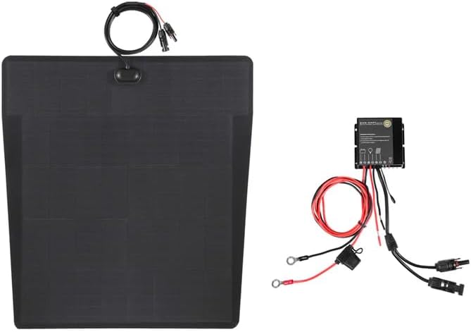 Lensun 100W 12V Hood Flexible Solar Panel for Ram 2500/3500 HD 5th Gen (2019-Present) - Off Grid