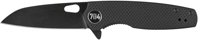 704 Gear Wildcat Lite EDC Folding Pocket Knife | Compact Size D2 Wharncliffe Blade with Thumbhole