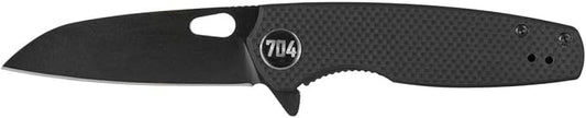 704 Gear Wildcat Lite EDC Folding Pocket Knife | Compact Size D2 Wharncliffe Blade with Thumbhole