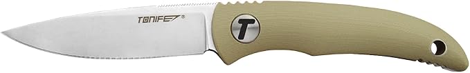 TONIFE Nova 2.68'' Blade Mini Neck Knife Full Tang Fixed Blade Knife with Kydex Sheath and