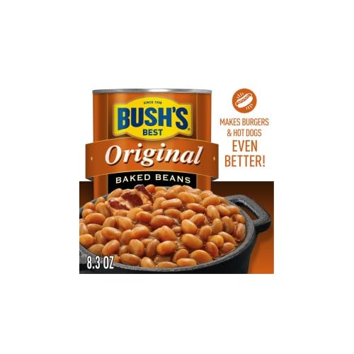 Bush's Best Baked Beans, Vegetarian, & Original Seasoned with Bacon & Brown Sugar, 8.3 Oz Each