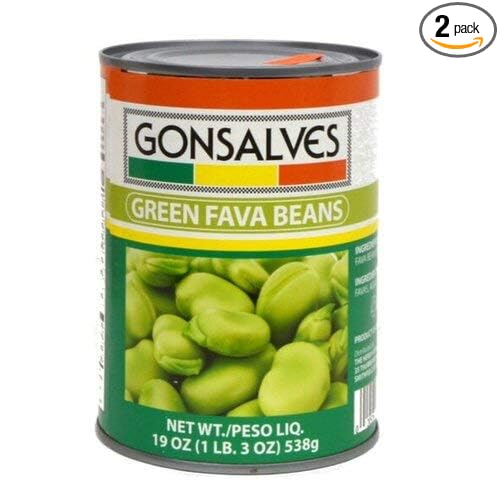 Gonsalves - Green Fava Beans, (2)- 19 oz. Cans
