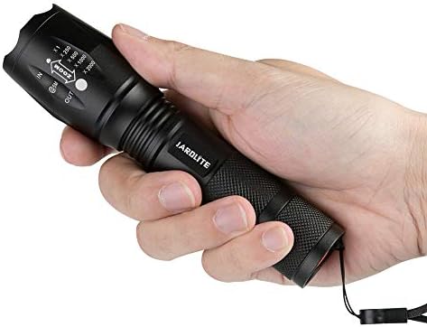LED Emergency Handheld Flashlight with Adjustable Focus, Water Resistant, 5 Modes, Best Tactical