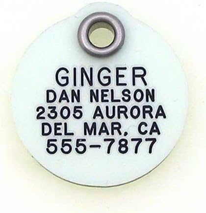 LuckyPet Glow in The Dark Dog and Cat ID Tag - Durable Custom Tags for Pets - Silent Personalized