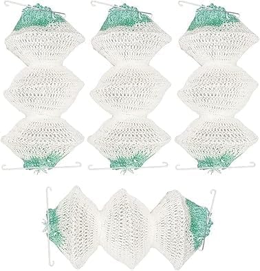 4 Pack Lantern Mantles Bulk Accordion Shape 95 On Attractive Design Double-Clip Three-Layer Gauze