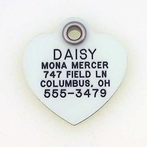 LuckyPet Glow in The Dark Dog and Cat ID Tag - Durable Custom Tags for Pets - Silent Personalized
