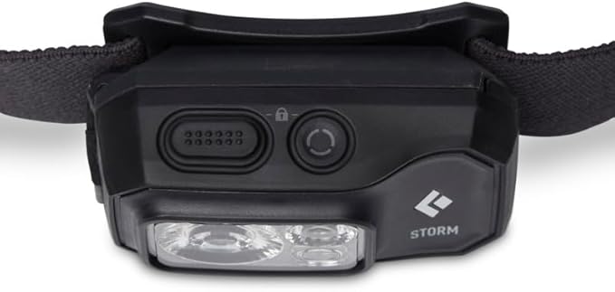 BLACK DIAMOND Storm 450 LED Headlamp, Waterproof and Dimmable Battery Powered Head Lamp for